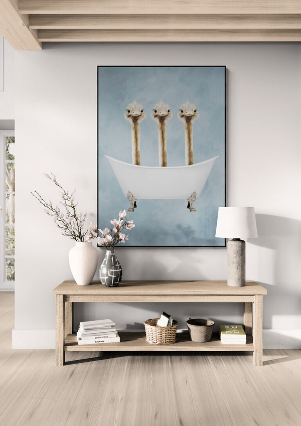 Ostriches in Bathtub - Coco de Paris