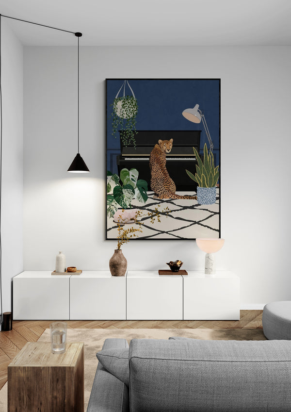 Cheetah playing piano - Sarah Manovski