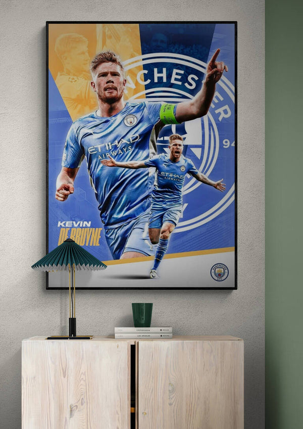 Kevin De Bruyne Football Poster