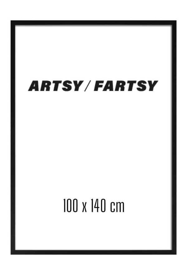 Black wooden frame 100x140 cm