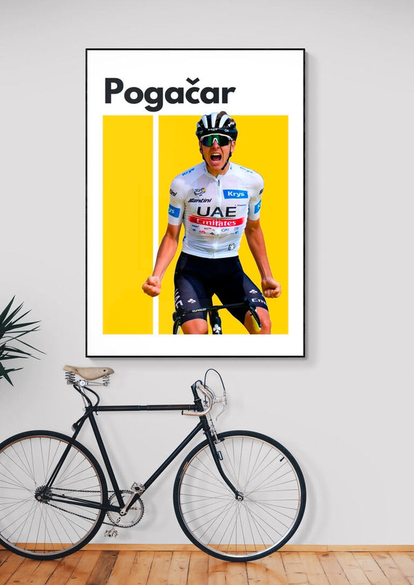 Tadej Pogačar UAE Cycling Poster