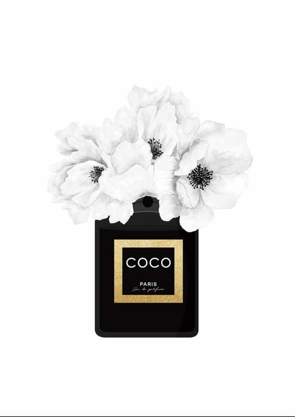 Coco Chanel perfume poster