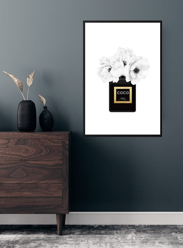 Coco Chanel perfume poster
