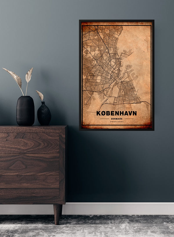 Kort over København poster