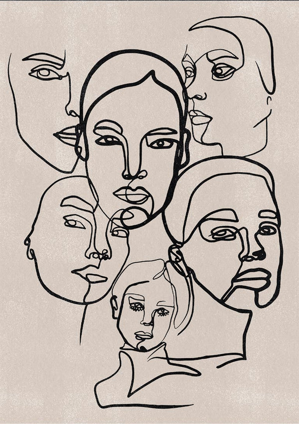 The Many Faces of a Woman Poster