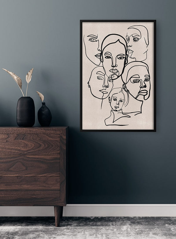 The Many Faces of a Woman Poster