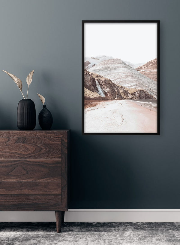 Mountain and Clouds Poster