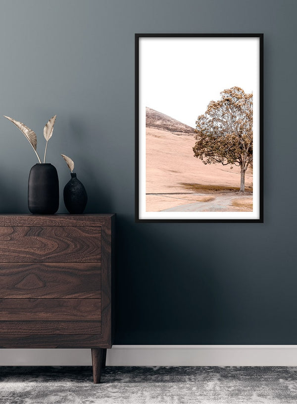 Mountain Mirroring in Lake Poster