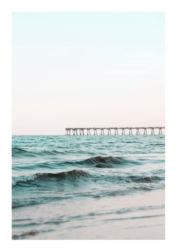 Long Bridge by the Sea Poster