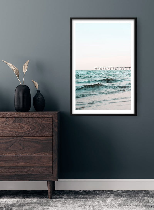 Long Bridge by the Sea Poster