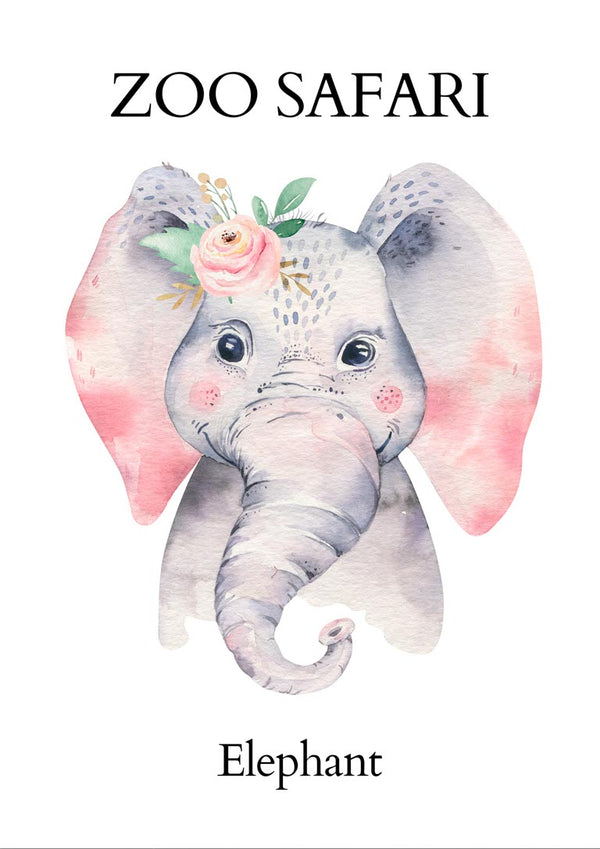 Zoo Safari - Elephant Poster