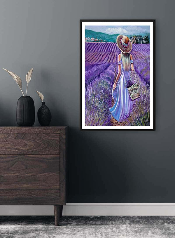 Violet fields Mademoiselle Poster